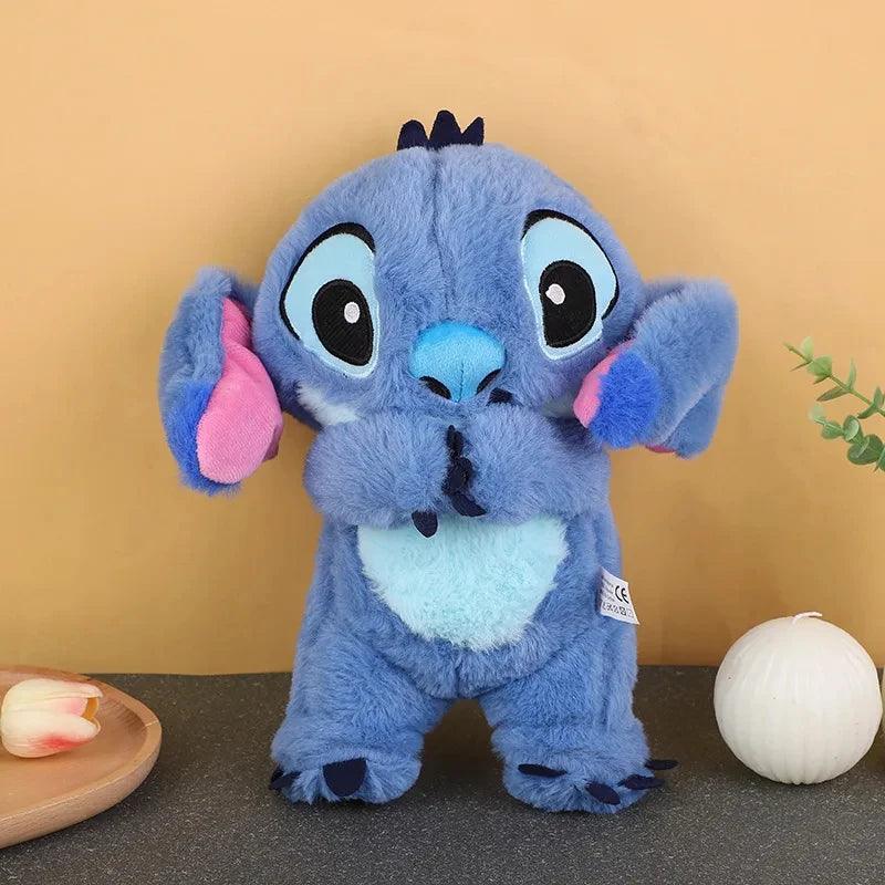 Boneco de Peluche Stitch com luz suave e melodia, ideal para crianças - Universo Mix