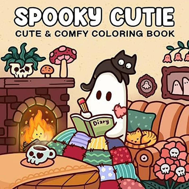 Livro de colorir com tema de Halloween