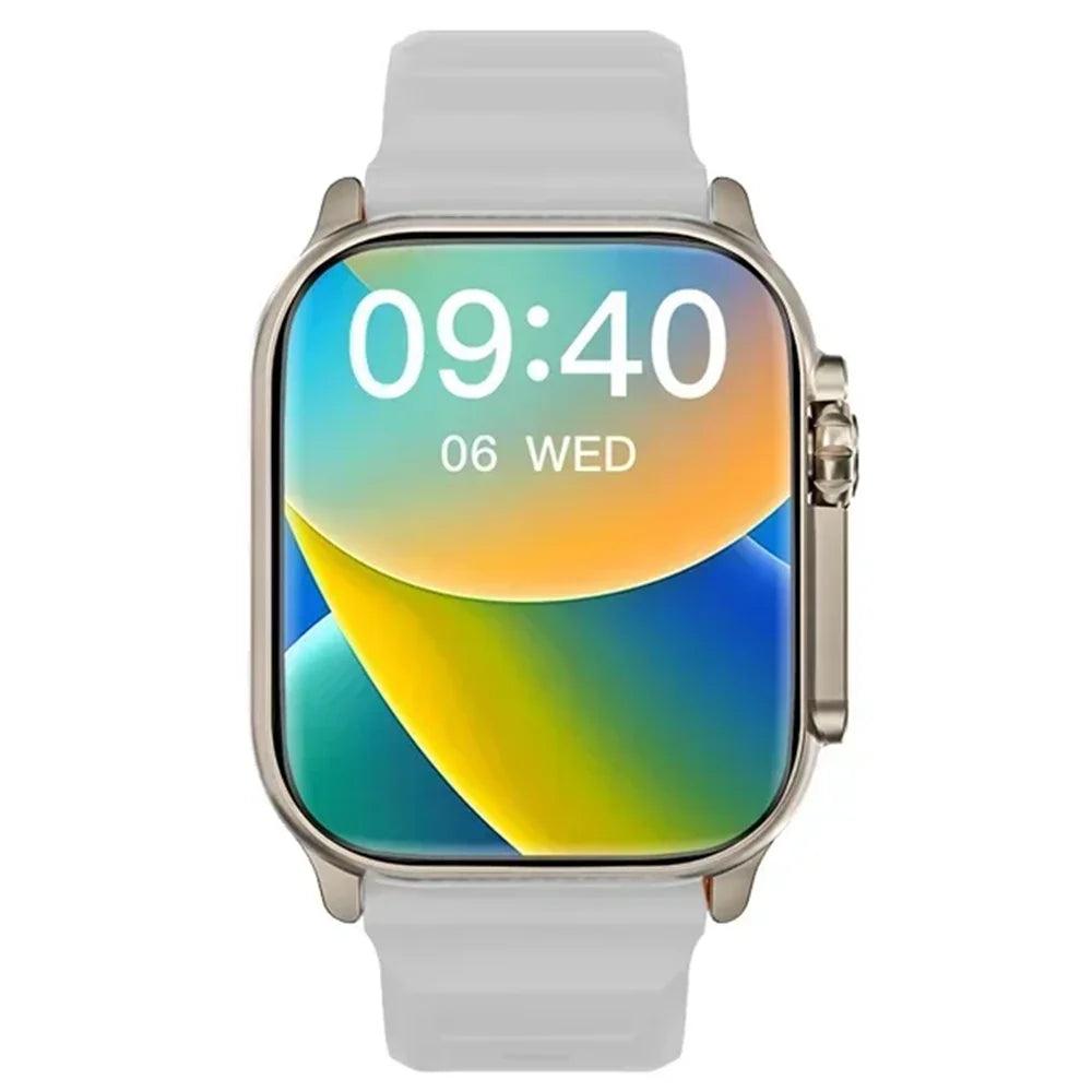 Smartwatch T900 Ultra com Bluetooth, monitor de batimento cardíaco e alerta de notificações - Universo Mix