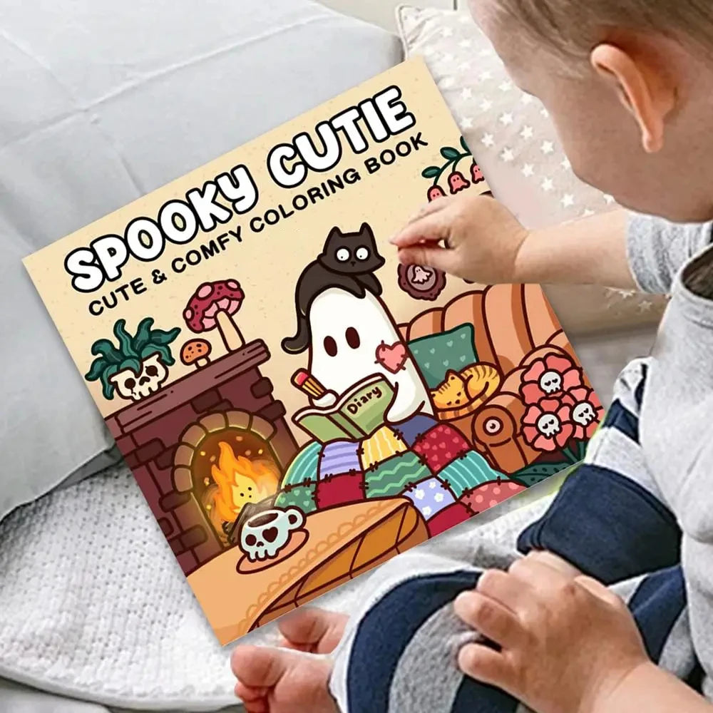 Livro de colorir com tema de Halloween