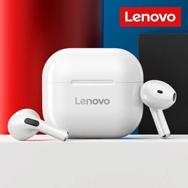 Fones de ouvidos sem fios Lenovo LP40 TWS Bluetooth 5.0, com controle por toque e redução de ruido - Universo Mix