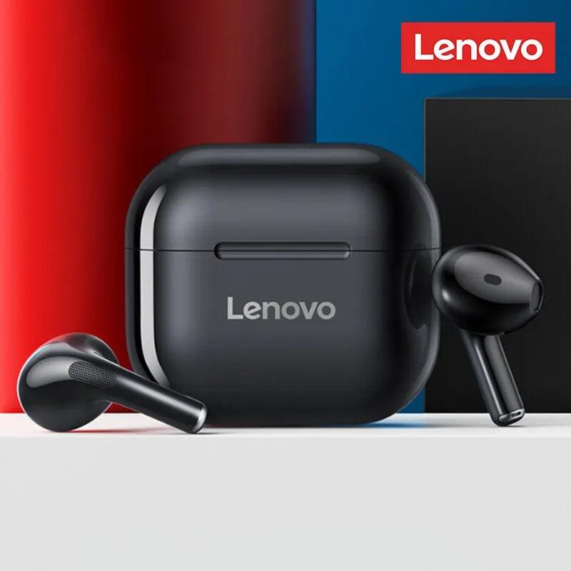 Fones de ouvidos sem fios Lenovo LP40 TWS Bluetooth 5.0, com controle por toque e redução de ruido - Universo Mix