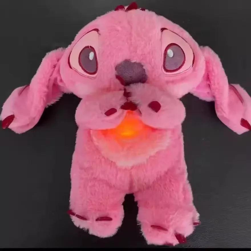 Boneco de Peluche Stitch com luz suave e melodia, ideal para crianças - Universo Mix