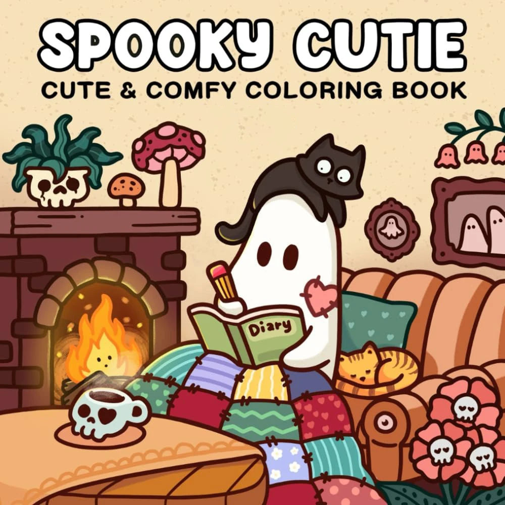 Livro de colorir com tema de Halloween